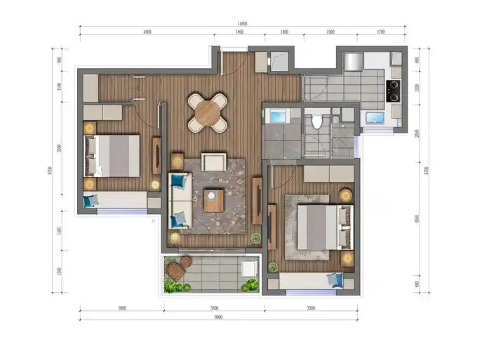 八角北路80平米北欧风格