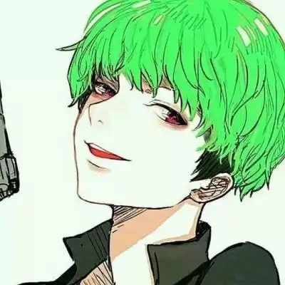 男生绿头发动漫头像二次元绿色头发男生头像