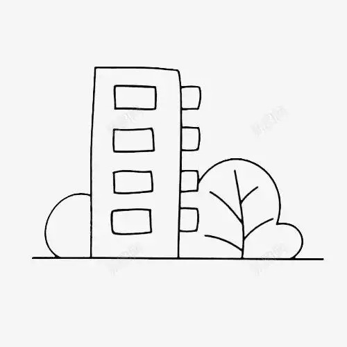 简笔画楼房简笔画楼房子图片大全