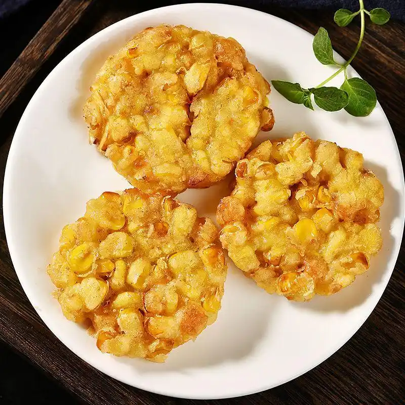 黄金玉米烙美食点心小吃制作方法