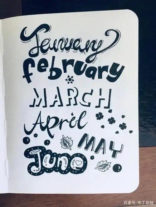 把它们变身成可爱的花体字, 原来可以这么好看.