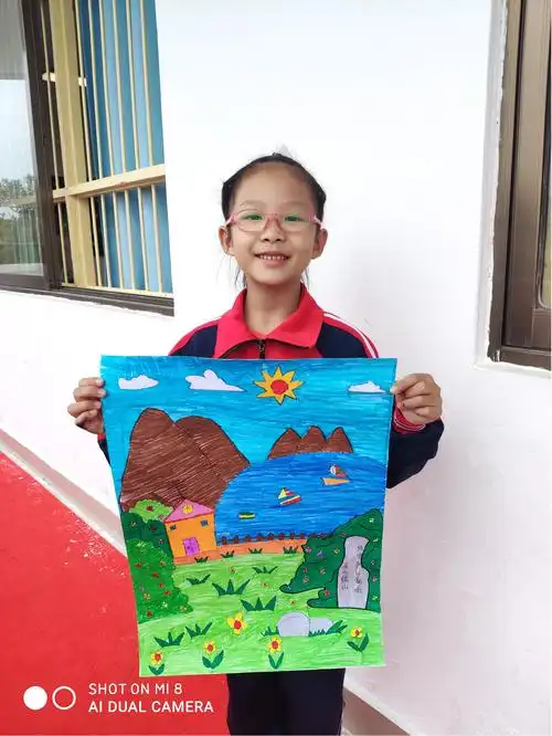 "诗画绿水青山,绘就两型湘潭"主题书法绘画大赛 二年级学生作品展示