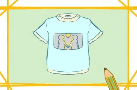 儿童半袖上衣简笔画