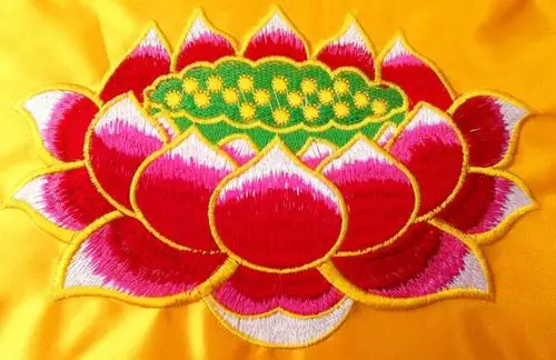 佛教用品拜垫 佛堂打坐垫 坐禅垫 九品绣花莲花拜垫 厚10cm批发