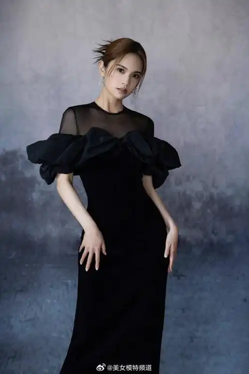 杨丞琳着黑色长裙勾勒曼妙身姿 珠宝点缀仪态优雅__财经头条
