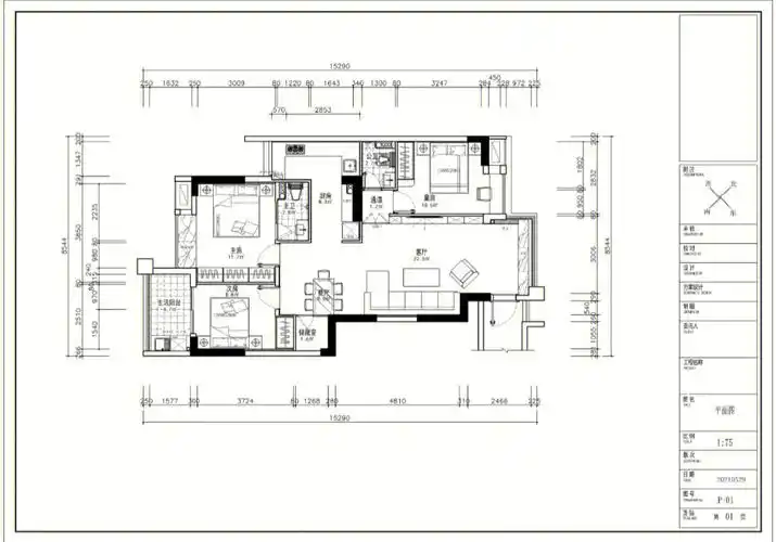 室内设计平面图施工图环境设计