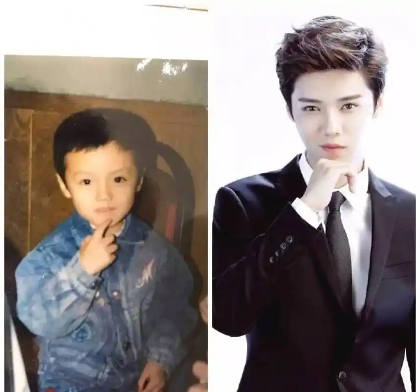 微博又热搜!鹿晗童年珍贵春游合影照曝光~从小是美男