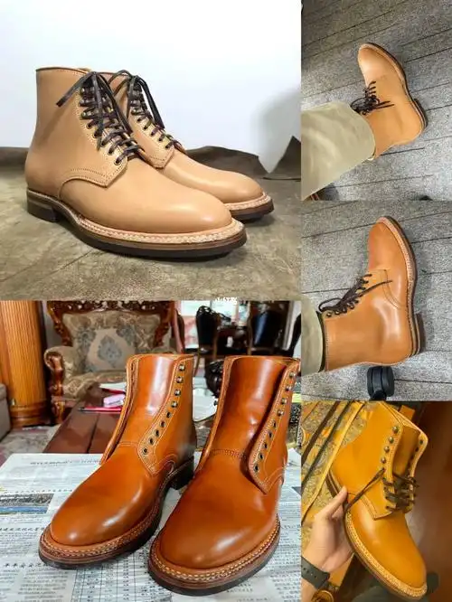 生活之王哥家的皮子旧化后颜色对比