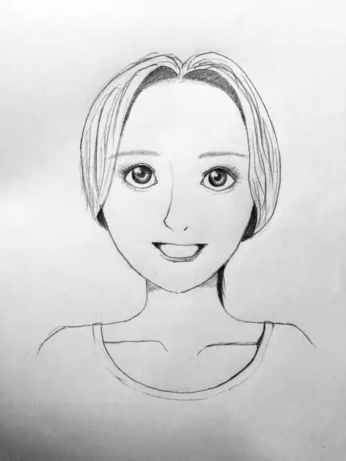 小女孩简笔画教程多妈简笔画人物用人字来画一个长发小女孩人物漂亮