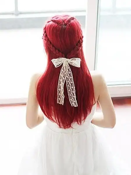 时尚心形唯美编发发型 -发型图片-唯美图片大全