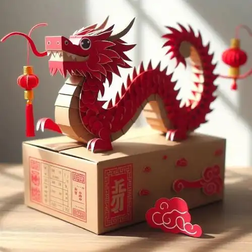 废物利用环保手工制作超级可爱的纸龙#亲子手工