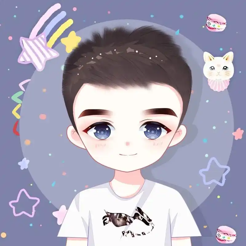 11男生卡通手绘头像,换上让你更阳光帅气哦 96阳光帅气的卡通男生