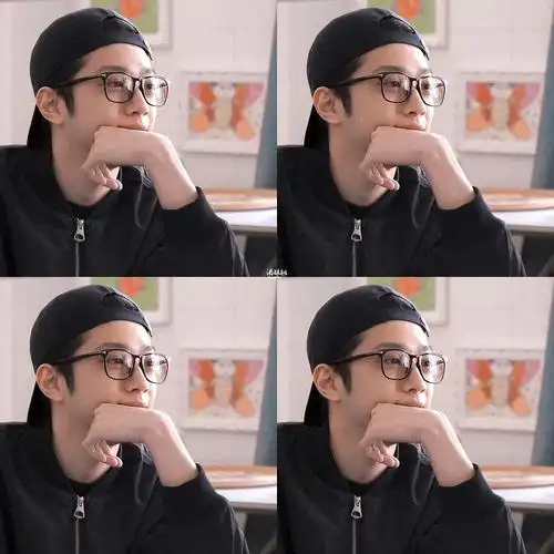 赖冠霖素颜还行喜欢眼镜