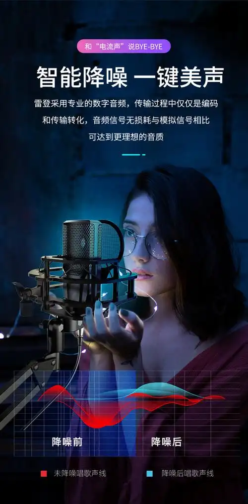 全套主播网红专用套装电脑外置麦克风户外便携式变声器全民歌快手通用