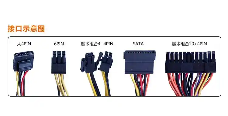 长城(great wall) 额定300w 双动力静音独立双路主机电脑电源 btx-400