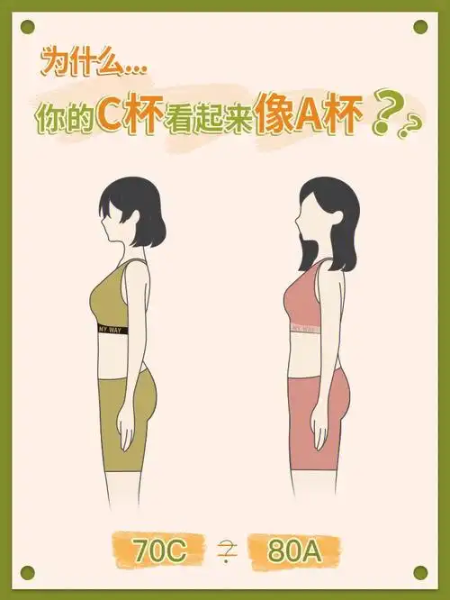 "99没想到吧!70c看起来和80a差不多大?