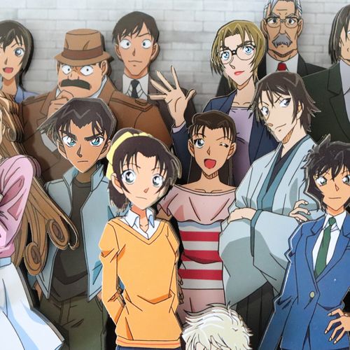 侦探柯南全家福纸艺立体画手工卧室手办装饰画送男工艺画