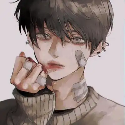 男生头像帅气冷酷霸气动漫,卡通头像图片