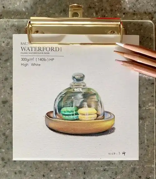 每日一画彩铅马卡龙