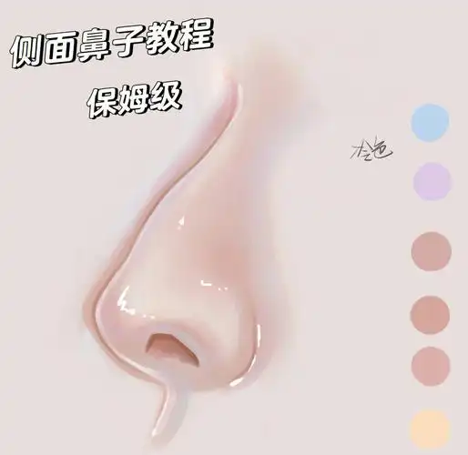 这个教程都能帮你轻松掌握如何画出一个立体感十足的侧面鼻子