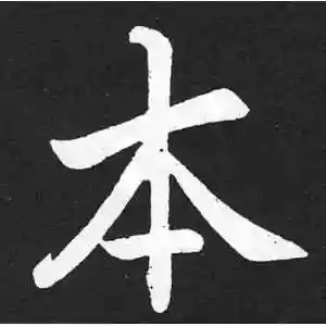 楷书本字
