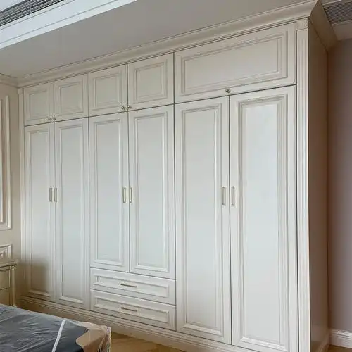 全屋定制实木衣柜大衣衣橱衣帽间美式欧式简约轻奢定制平开门衣柜