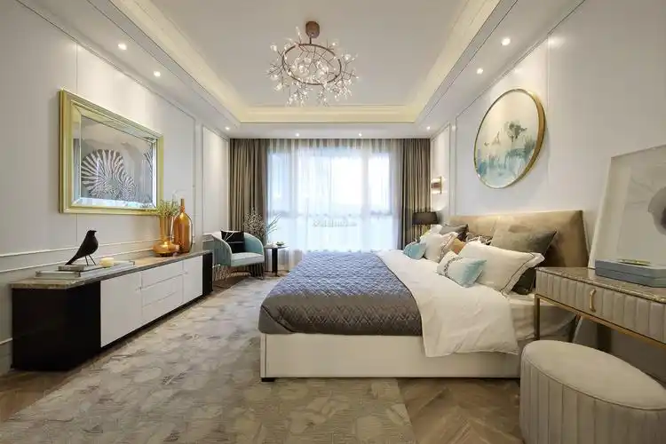 长嘉汇简欧风格130平三居室装修效果图