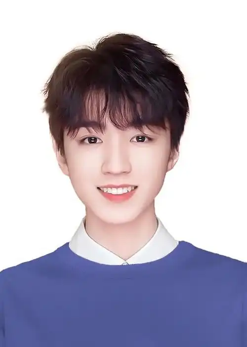 tfboys分享210613王俊凯粉丝制作证件照合集五官优越一脸正气