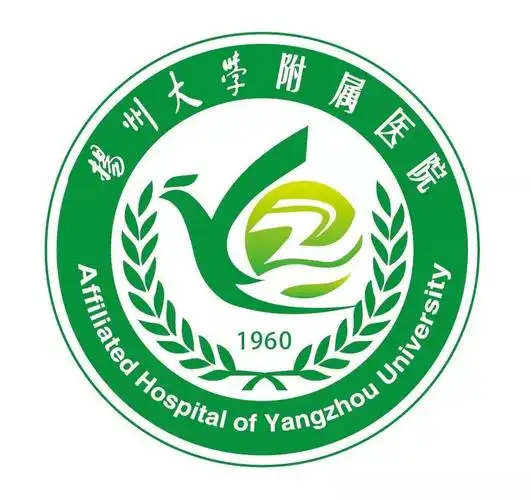 作品五设计说明院徽设计得比较简洁,中间手绘了扬州大学附属医院的简