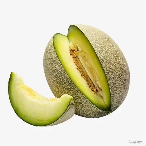 新鲜切开的哈密瓜