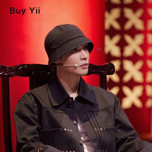 buyyii 张艺兴同款帽子男日系短檐渔夫帽女夏季百搭棉圆顶显脸小盆帽