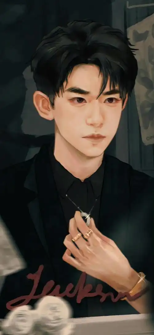 小伙伴们分享下易烊千玺的手绘图吧