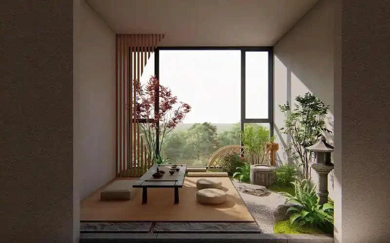 室内日式禅意小景观风格简约小清新