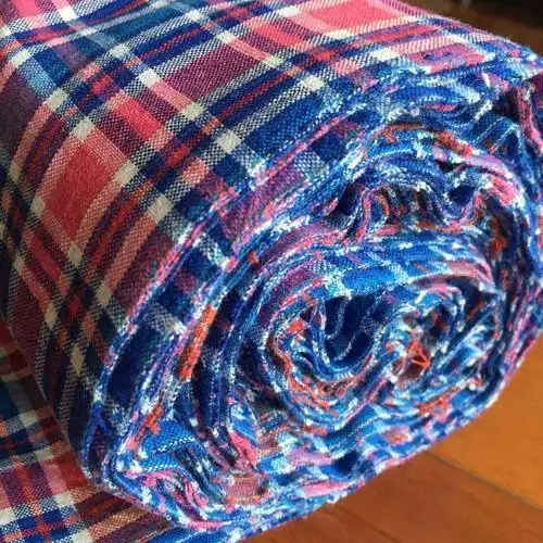 山东老粗布布料土布手工老粗布布料老粗布宽