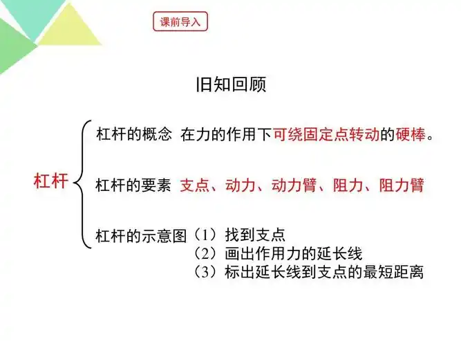 《科学探究:杠杆的平衡条件》第二课时 沪科版八年