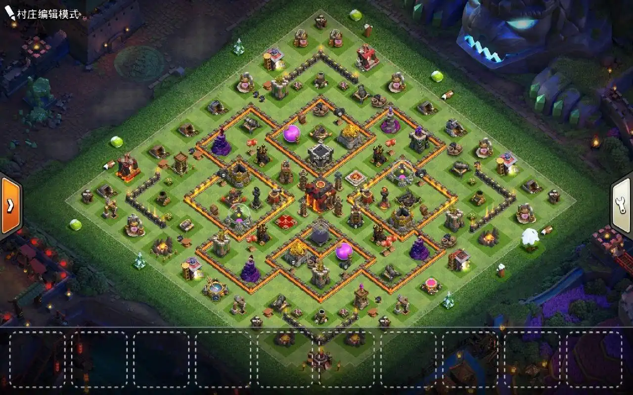 部落冲突十本阵型 嘿嘿还不成熟的十本 这么美又强的阵型确定不看看咩