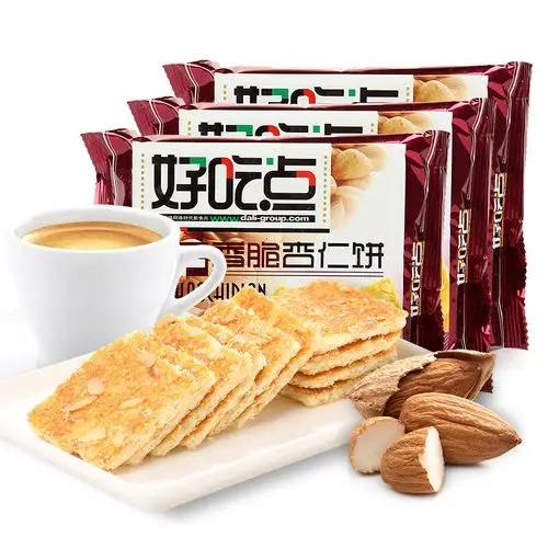 好吃点香脆核桃杏仁腰果饼干108g*3早餐粗粮曲奇饼下午茶零食小吃