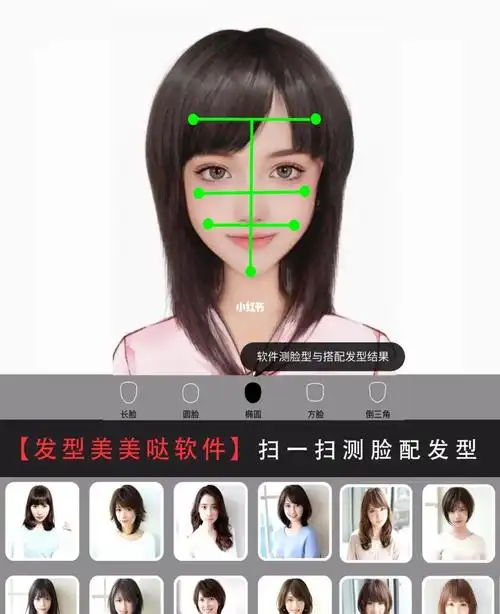 扫一扫测脸型60速配绝绝子发型60