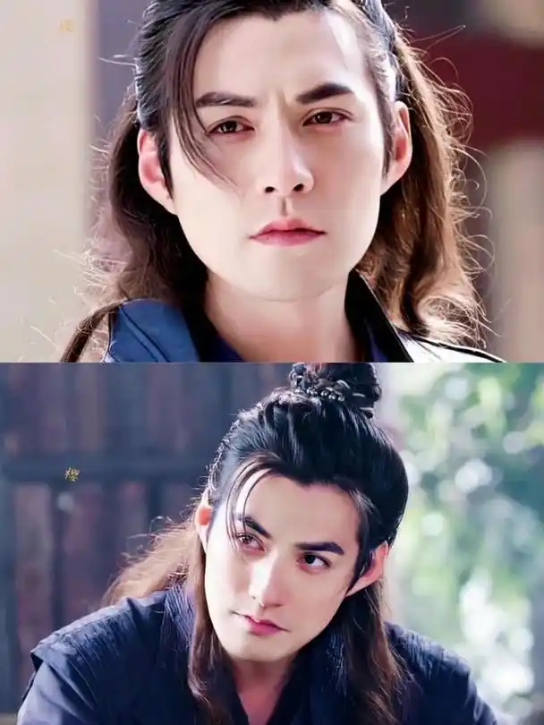 五官立体,完美诠释了剑眉星目邪魅狂狷,谁能想到,生于1979年的严屹宽