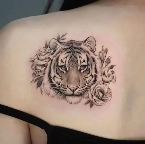 一大波适合女生的小老虎纹身萌虎纹身图案_意义_十二生肖_展现