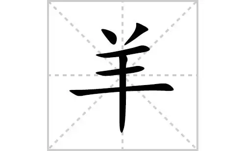 羊的笔顺笔画怎么写羊的拼音部首解释及成语解读