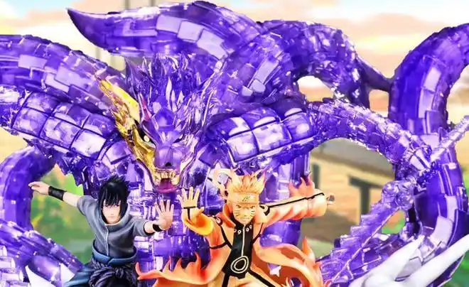 也是表现出来九尾与须佐能乎结合时会出现的变化