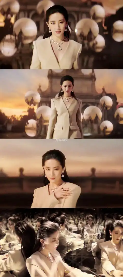 刘亦菲深v西装#原来是我担顶奢全部空降全球品牌代言人,最高tittle