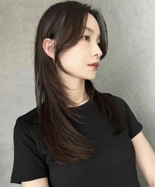 质感发色八字刘海