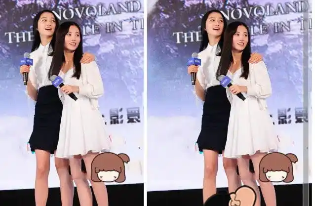 关晓彤鞠婧祎红毯同框,173撞上159,身高差太明显!