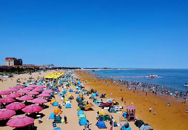 部分游客对天津东疆湾金沙滩的误解来自"认知错位"_沙子_收费_水质