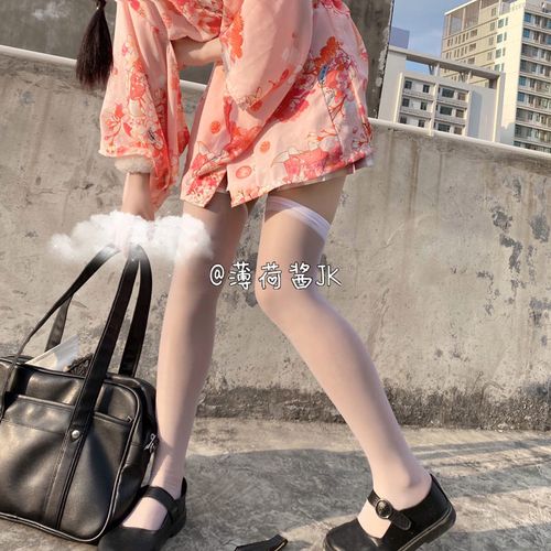 白丝袜2020新款网红过膝袜学生可爱少女萝莉丝袜jk制服lolita袜子