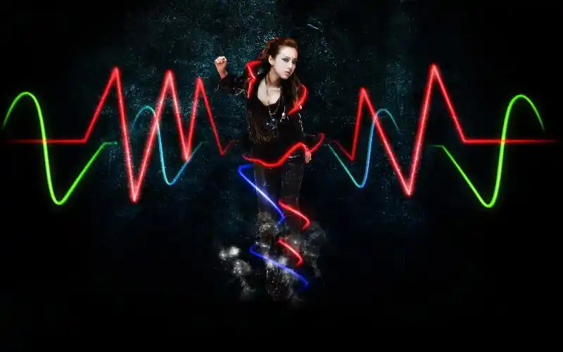 非主流女生黑色炫酷桌面壁纸