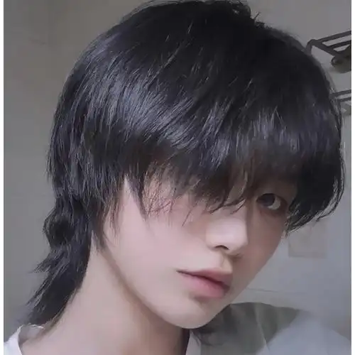 假发狼尾头狼尾发型鱼头自然逼真帅气个性时尚整顶假发