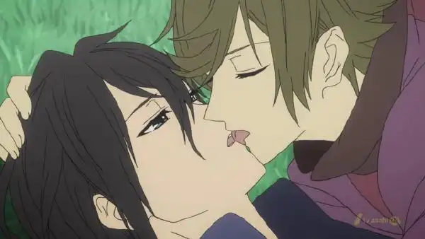 请问有哪部动漫里面一集中两个男孩kiss前只说了一句:"我说你啊.